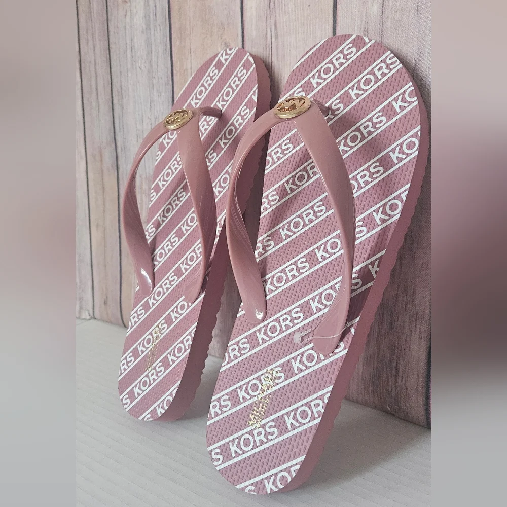 Michael Kors Logo Pink Sandals